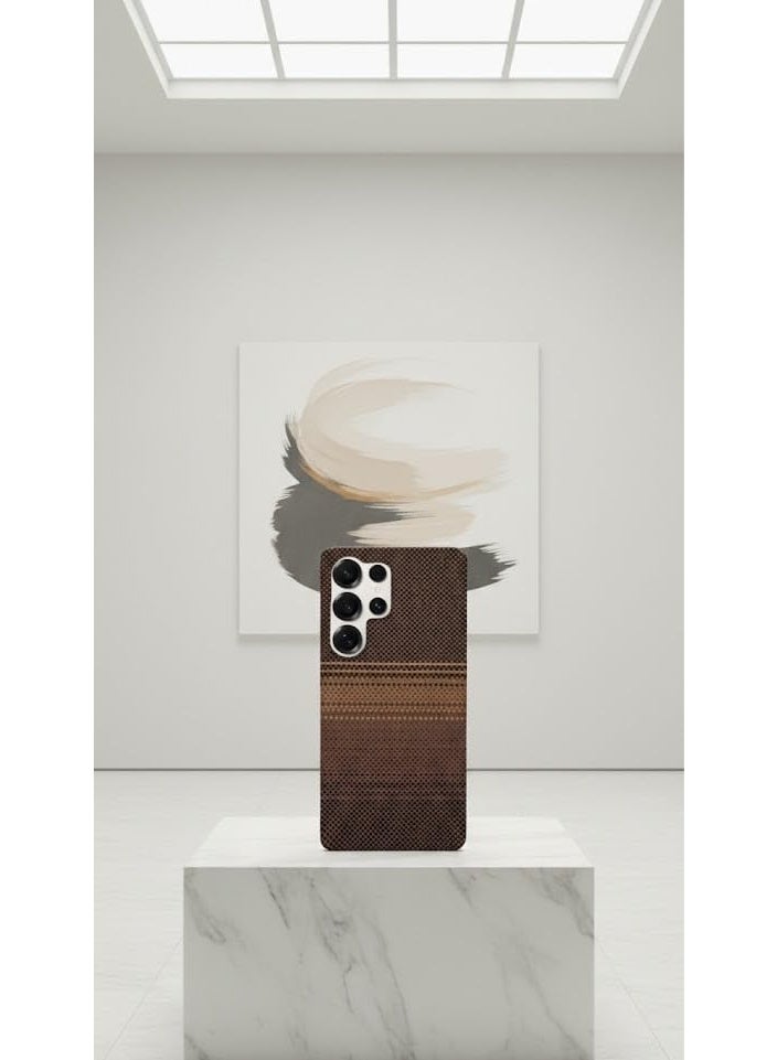 Phoni Ultra Slim Magnetic Case for Samsung Galaxy S25 Ultra, MagSafe-Compatible Magnetic Case, Thin Lightweight Design, Carbon Fiber Style, Raised Camera Protection (Smoked Cocoa – Brown Carbon) - Image 5